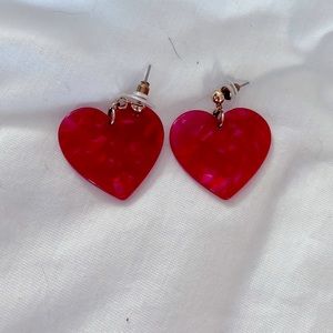 Red Heart Earrings